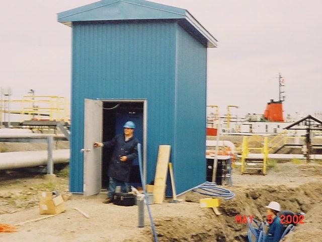 ERE remediation equipment on a job site