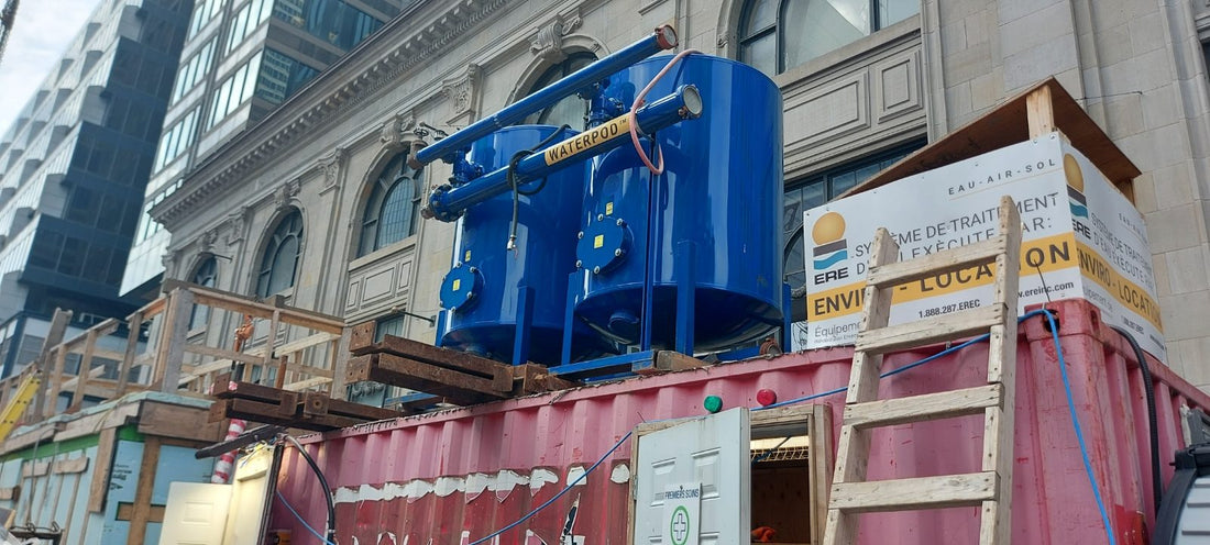 ERE remediation equipment on a job site