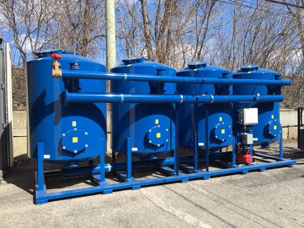 ERE remediation equipment on a job site