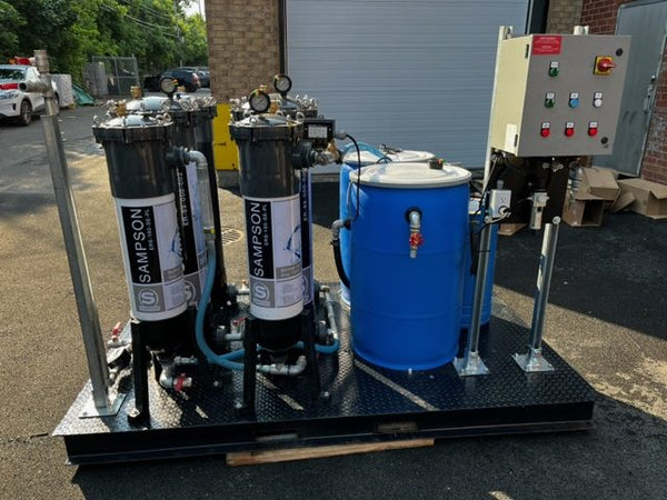 ERE remediation equipment on a job site