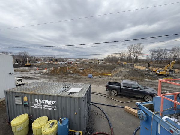 ERE remediation equipment on a job site
