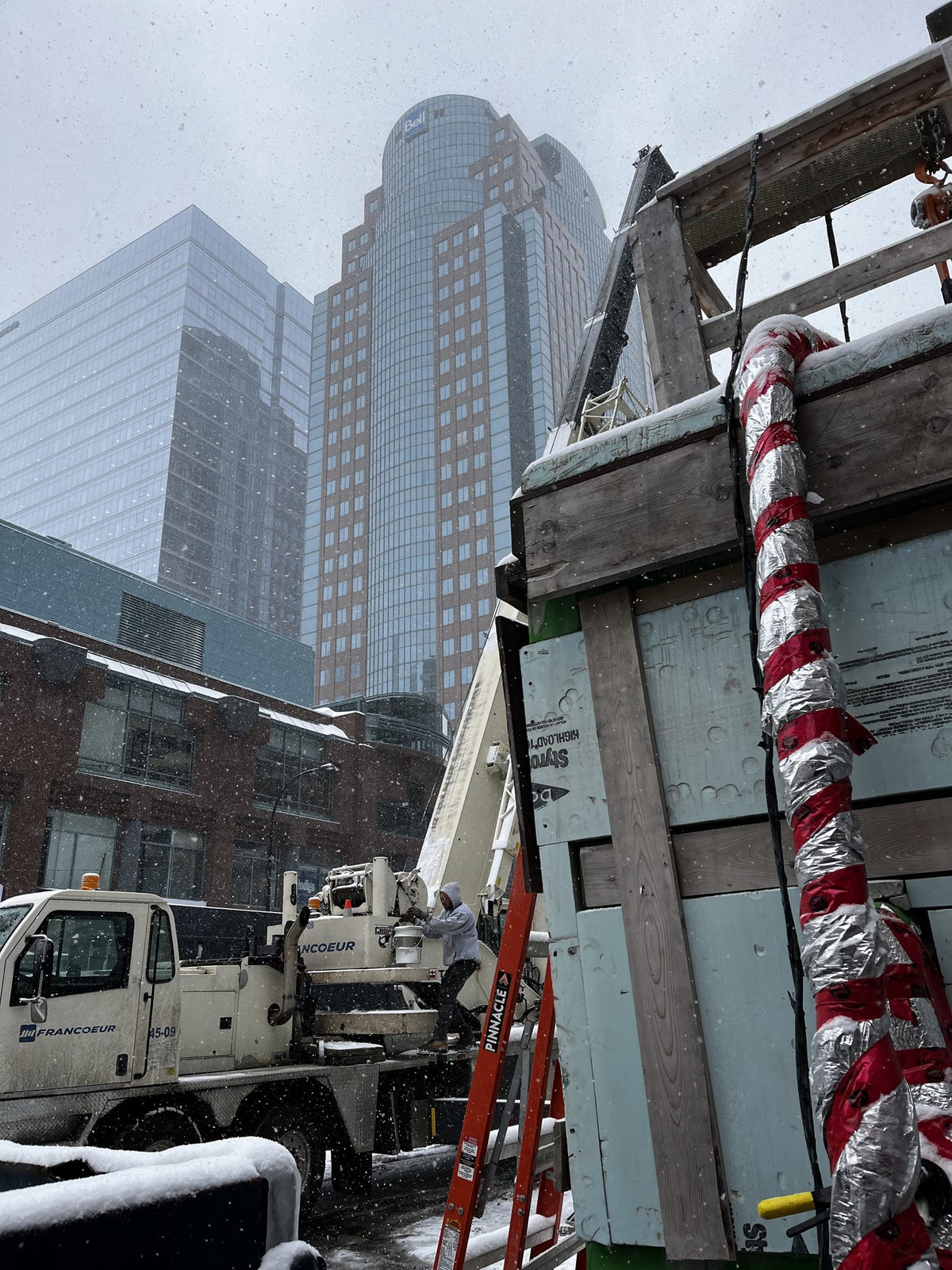ERE remediation equipment on a job site
