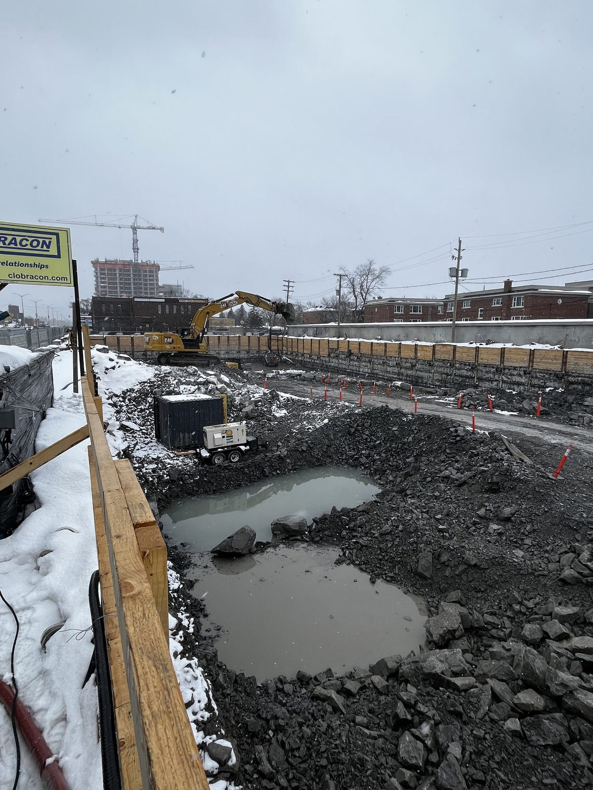 ERE remediation equipment on a job site