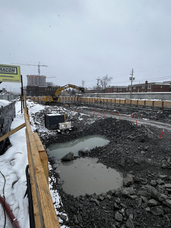 ERE remediation equipment on a job site