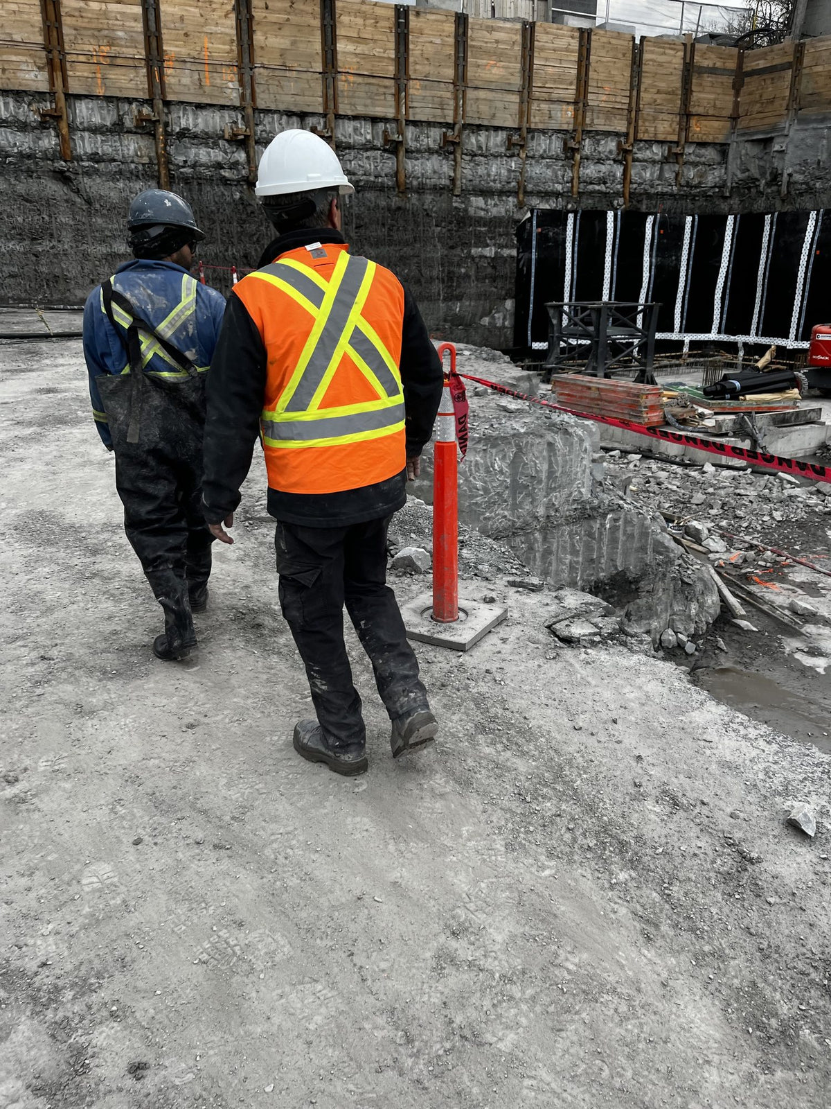 ERE remediation equipment on a job site