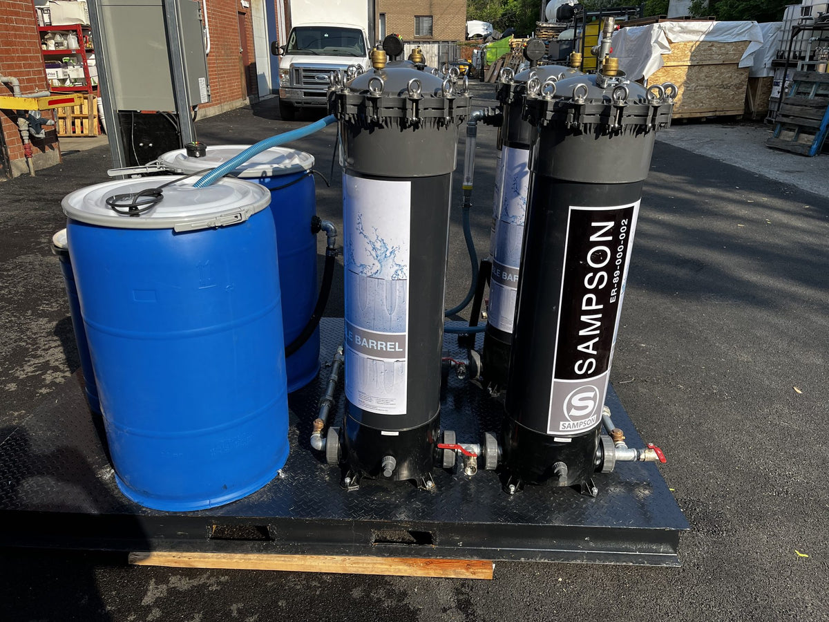 ERE remediation equipment on a job site