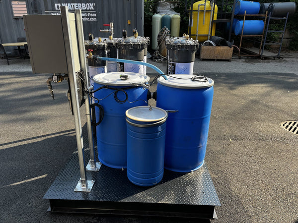 ERE remediation equipment on a job site