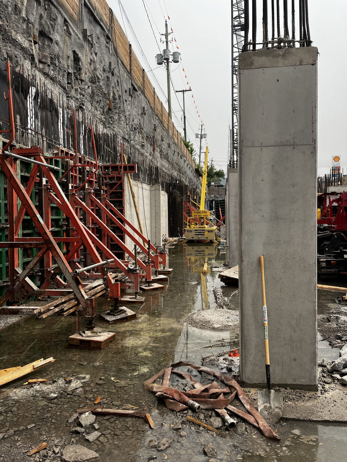 ERE remediation equipment on a job site