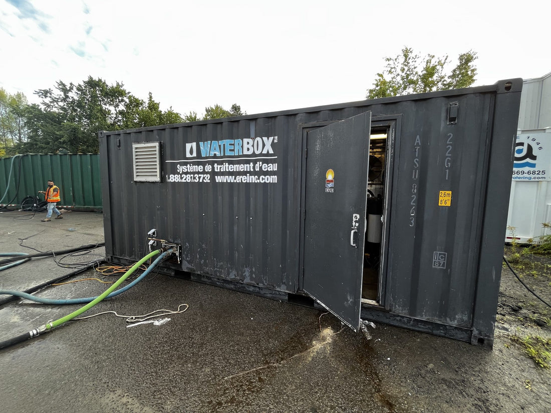 ERE remediation equipment on a job site