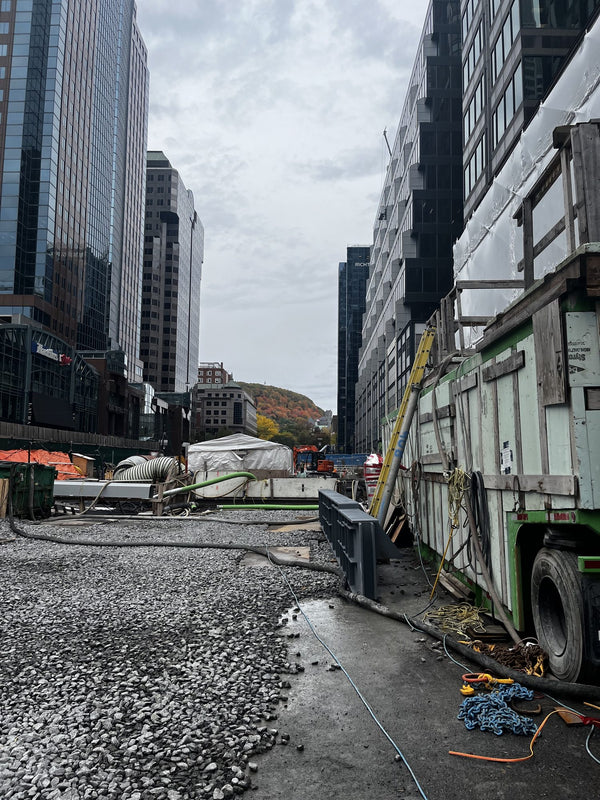 ERE remediation equipment on a job site