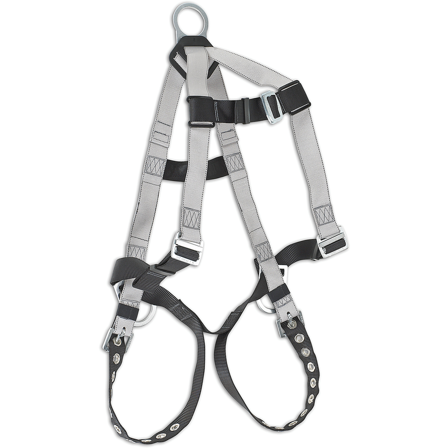 Hybrid Econo Work Positioning Harness With Tongue Buckles Leg Strap Connectors