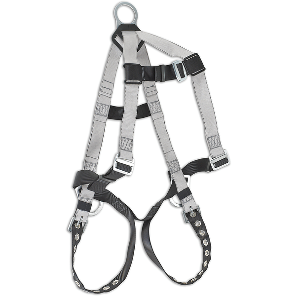 Hybrid Econo Work Positioning Harness With Tongue Buckles Leg Strap Connectors