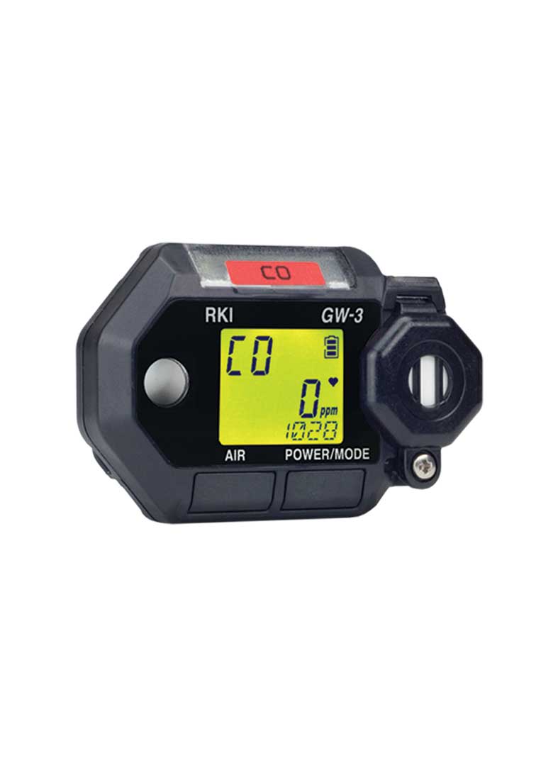 RKI Instruments manufacturer product photo (gaswatch3_CO.jpg), 787x1079, white studio background, correct GasWatch 3 sin