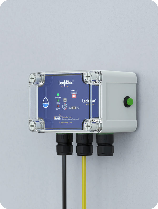 Icon LeakDtec Single-Channel Leak Detection Controller with Audible and Visual Alarm LD1C