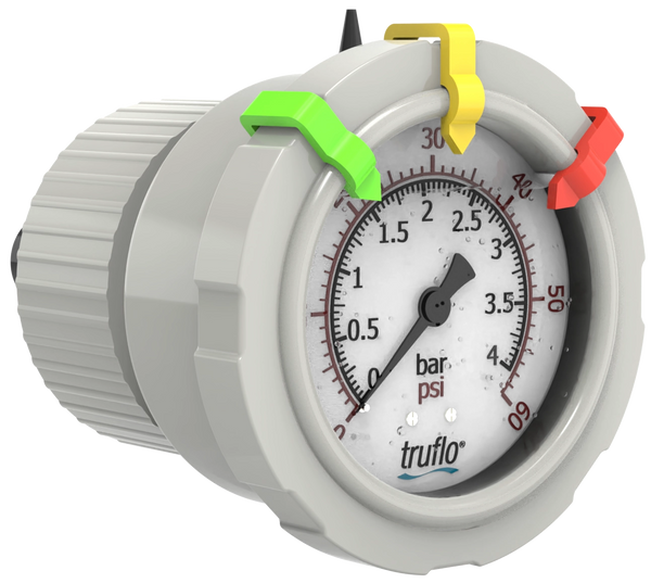 Icon OBS-B Center-Mount Pressure Gauge with Gauge Guard