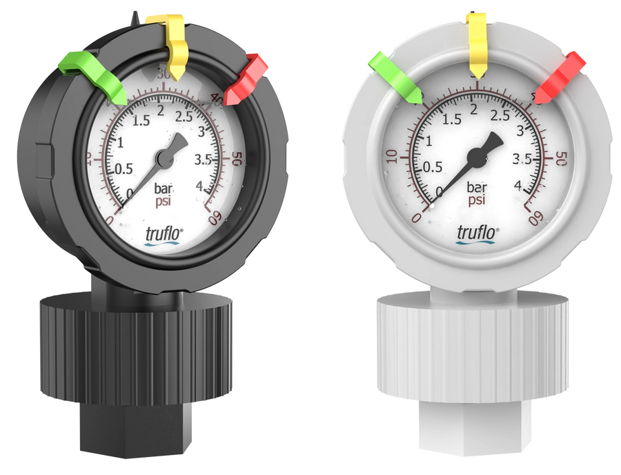Icon OBS Pressure Gauge with Integral Gauge Guard, 1/2 in