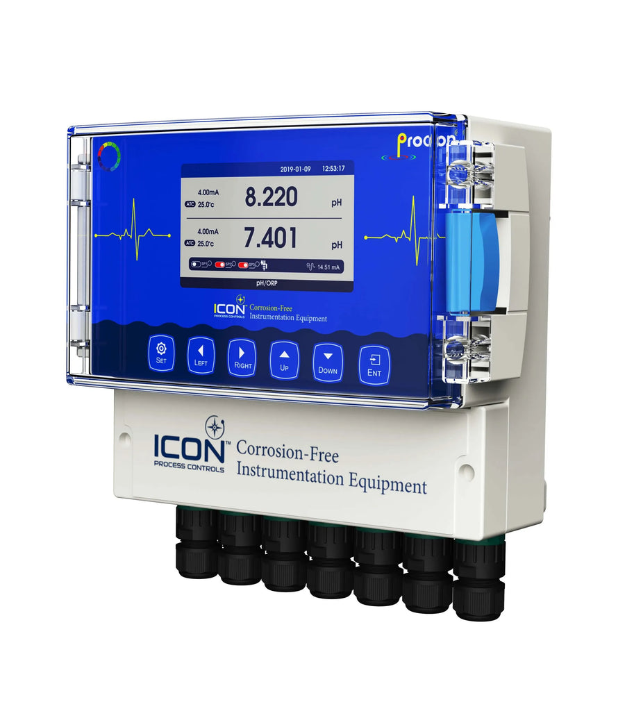 Icon D700 NEMA 4X pH/ORP Controller with Single-Channel Data Trending