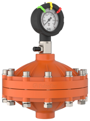 Icon PulsePro PF Gas-Filled Pulsation Dampener with Pressure Gauge