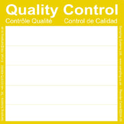 Yellow Quality Control Labels