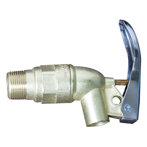 Wesco Zinc Drum Faucet - No Flame Arrestor, Zinc Alloy, 3/4" NPT Inlet
