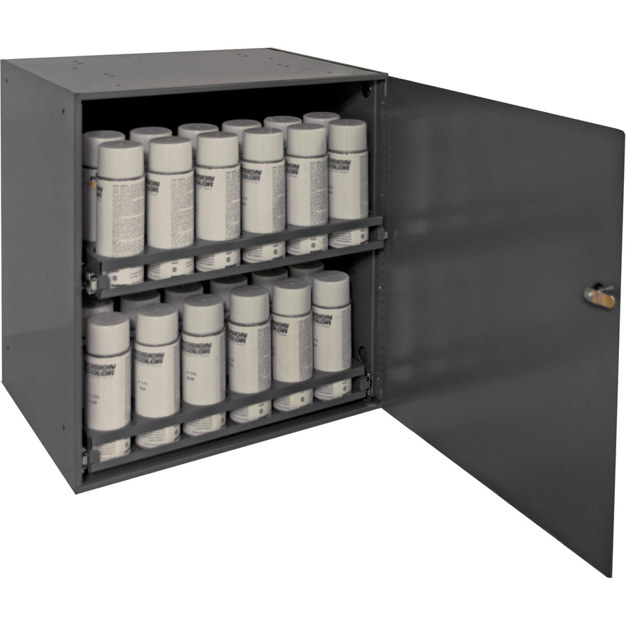 Durham Aerosol Storage Cabinet, Steel, 21-7/8" H x 15-15/16" W x 20-5/16" D, Grey