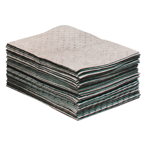 SPC MRO Plus Sorbents, Universal, 16" x 20", 26 gal. Absorbancy, Pack of 100