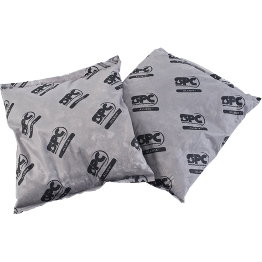 SPC Allwik Pillows, Universal, 18" L x 18" W, 28 gal. Absorbency/Pkg., Pack of 16