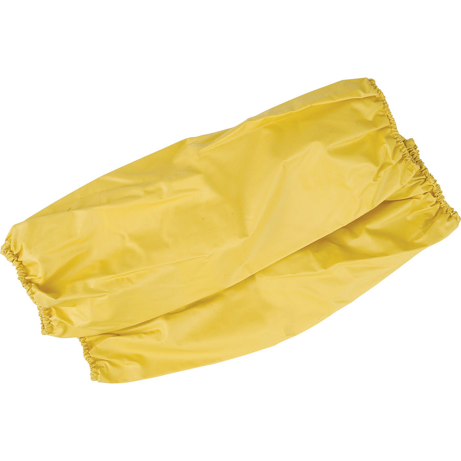 WASIP Disposable Sleeves with Elastic Cuffs, 18" long, Polyester/PVC, Yellow