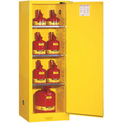 Justrite Sure-Grip EX Slimline Flammable Safety Cabinet, 22 gal.