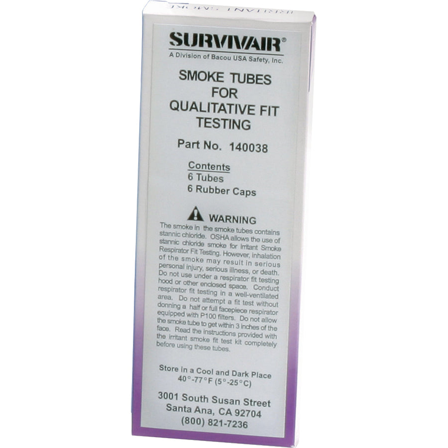 PIP Fit Test Kits - Replacement Tubes, Qualitative, Smoke Testing Solution, Box of 6