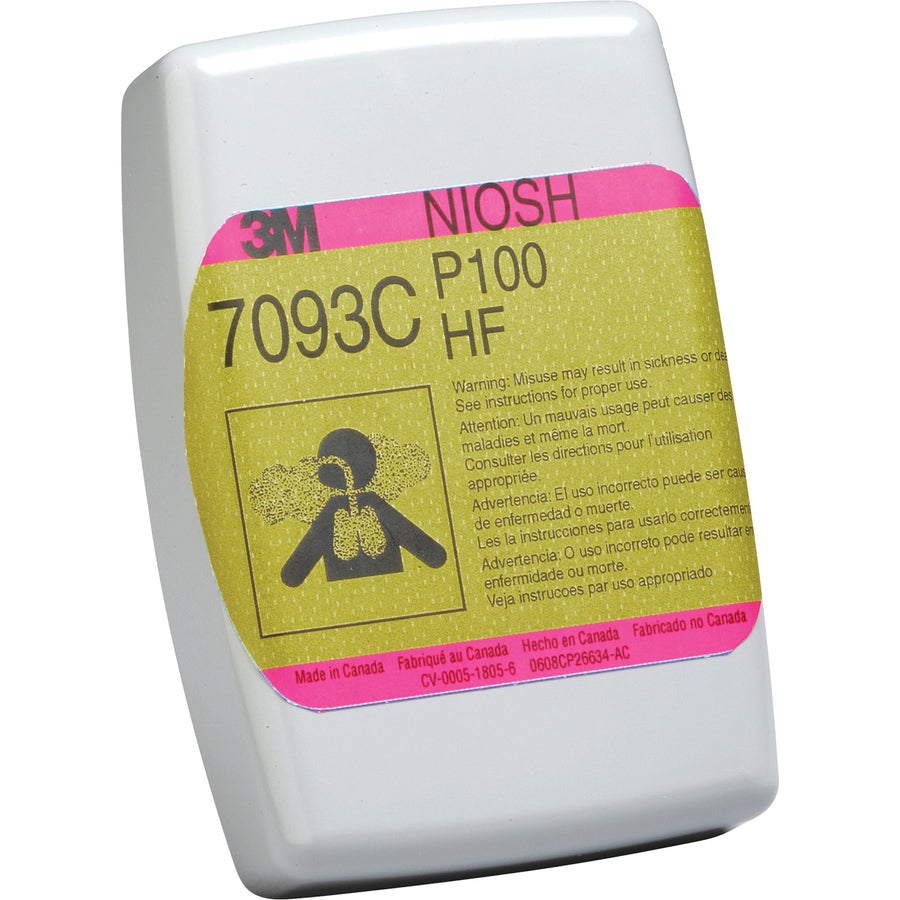 3M 7093 Respirator Cartridges, Gas/Vapour Cartridge, Acid Gas, Pack of 2