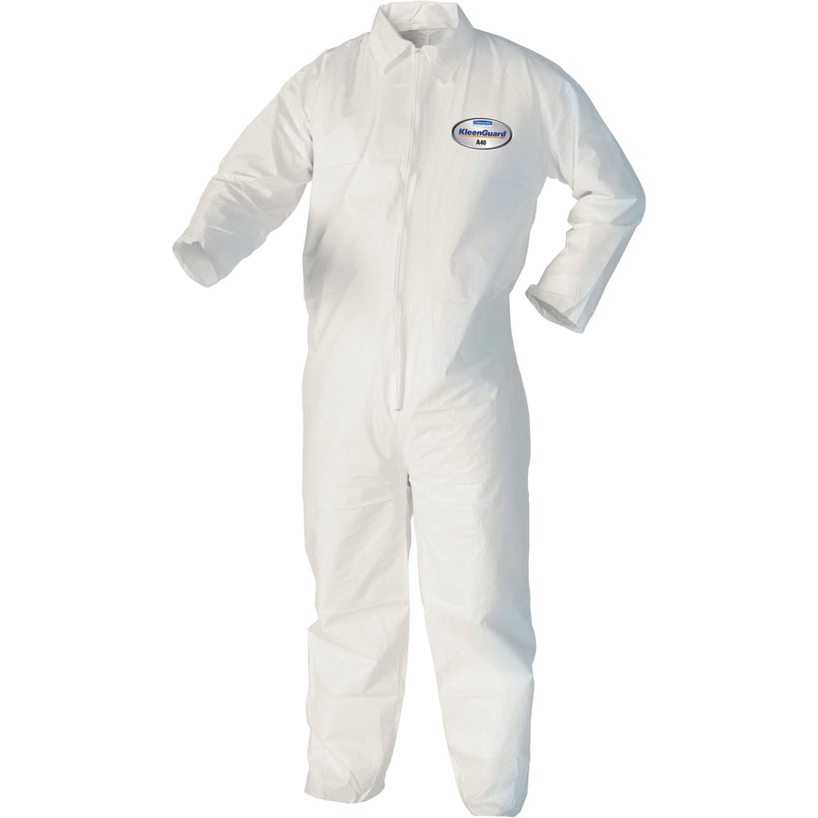 Ansell Kleenguard™ A40 Coveralls, White, Polypropylene