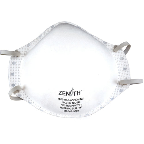 Zenith Particulate Respirators - Vend Pack, N95, NIOSH Certified, Medium/Large