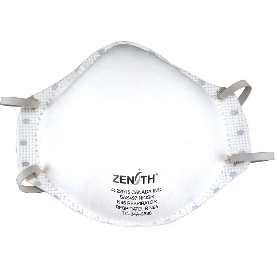 Zenith Particulate Respirators - Vend Pack, N95, NIOSH Certified, Medium/Large