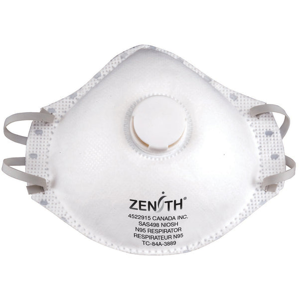 Zenith Particulate Respirators - Vend Pack, N95, NIOSH Certified, Medium/Large
