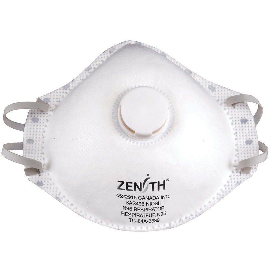 Zenith Particulate Respirators - Vend Pack, N95, NIOSH Certified, Medium/Large