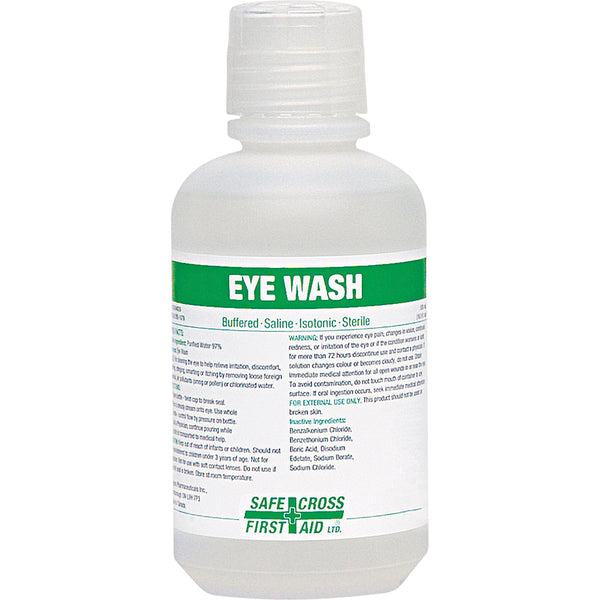 Safecross Eyewash Solution, 500 ml & 1 L Bottles