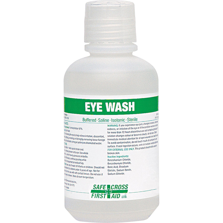 Safecross Eyewash Solution, 500 ml & 1 L Bottles