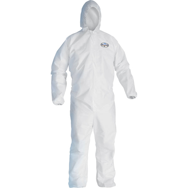Ansell Kleenguard™ A45 Liquid/Particle Surface Prep & Paint Coveralls, White, Microporous