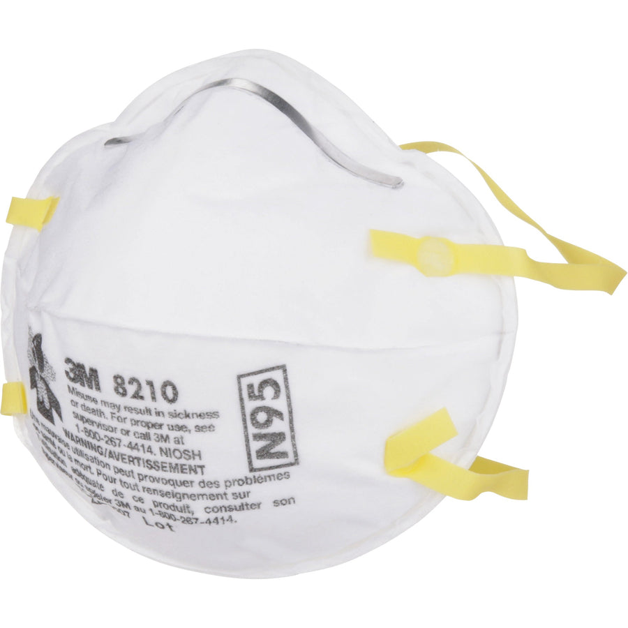 3M 8210 Particulate Respirators, N95, NIOSH Certified, Box of 20