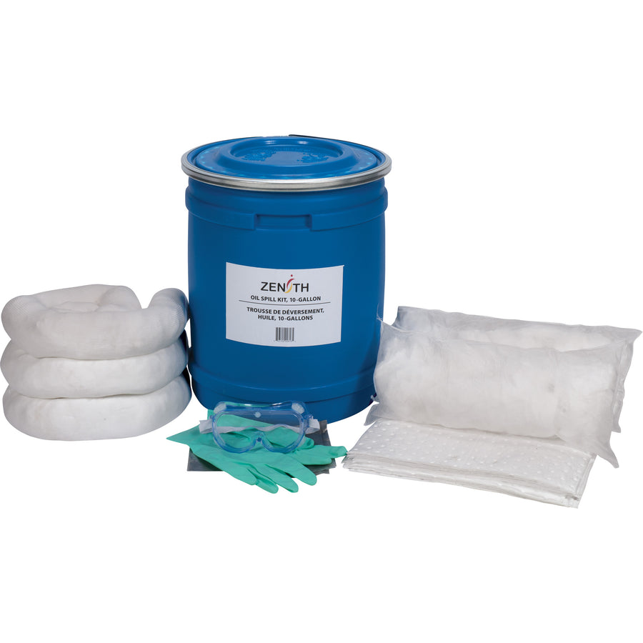 Zenith Premium Truck Spill Kit, Drum, 10 US gal. Absorbancy