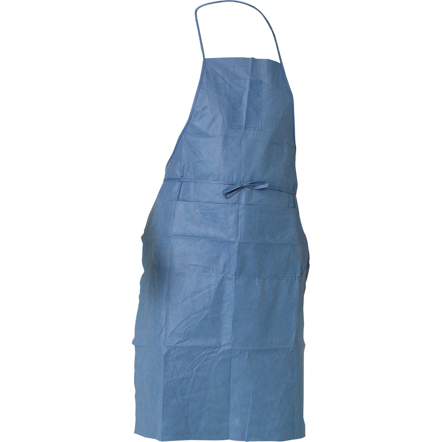 Ansell KleenGuard™ Denim Apron, SMS, Blue, 28" W x 40" L, Pack of 10
