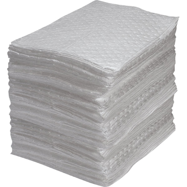 Zenith Industrial-Grade Fine Fibre Sorbent Pads, 15" x 17"