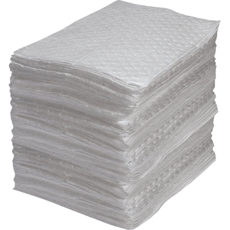 Zenith Industrial-Grade Fine Fibre Sorbent Pads, 15" x 17"
