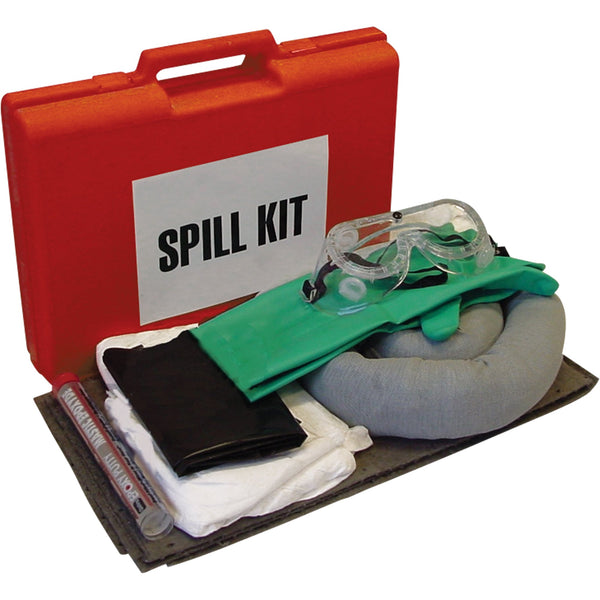 Zenith First Responders Spill Kit, Universal, Case, 2.6 US gal Absorbancy