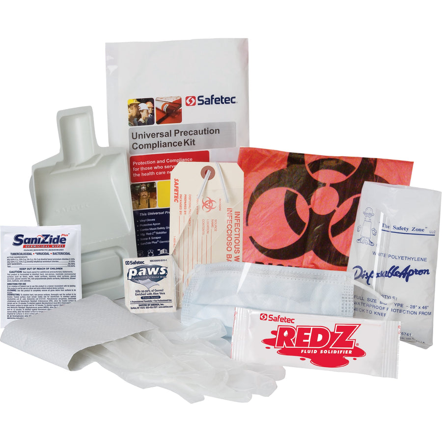 Zenith Precaution Bloodborne Pathogen Spill Kit, Universal, Bag
