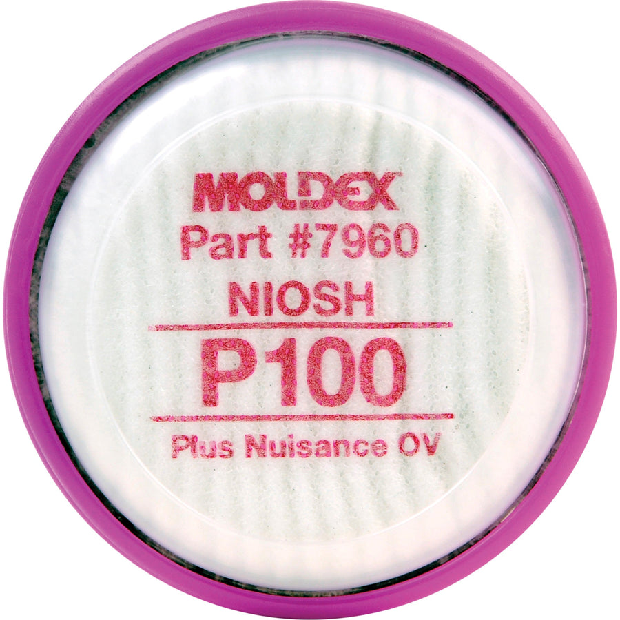 Moldex Particulate Filter Disk, Particulate Filter with Nuisance Vapour Relief, N95 Filter/Organic Vapour/Acid Gas/P100/P100 Filter/R95 Filter, Pack of 2