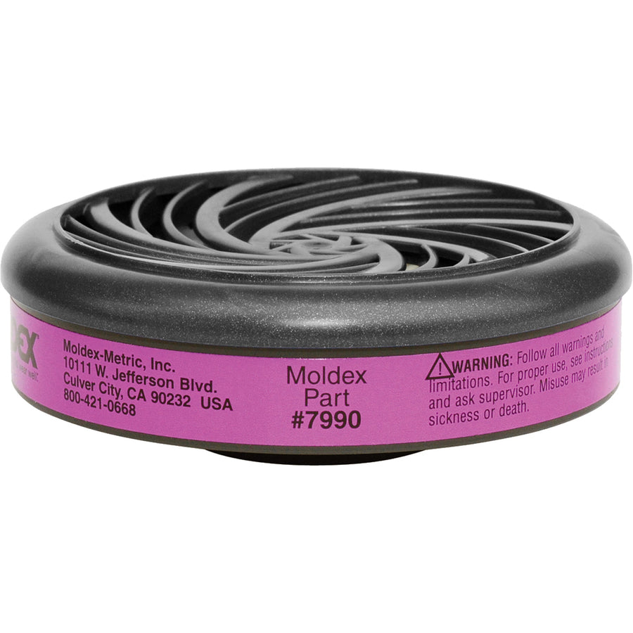 Moldex 7990 P100 Particulate Filter Cartridge, Gas/Vapour Cartridge/Particulate Filter, P100 Filter, Pack of 2