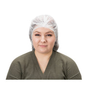 Zenith Pleated Bouffant Cap, Polypropylene, Pack of 100