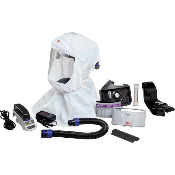 3M Versaflo Easy Clean PAPR Kit, Loose Fitting Hood & Faceshield, Lithium-Ion Battery
